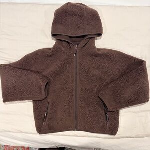 Aritzia Polartec® Thermal Pro™ Hi-Hip Zip Hoodie rich mocha brown